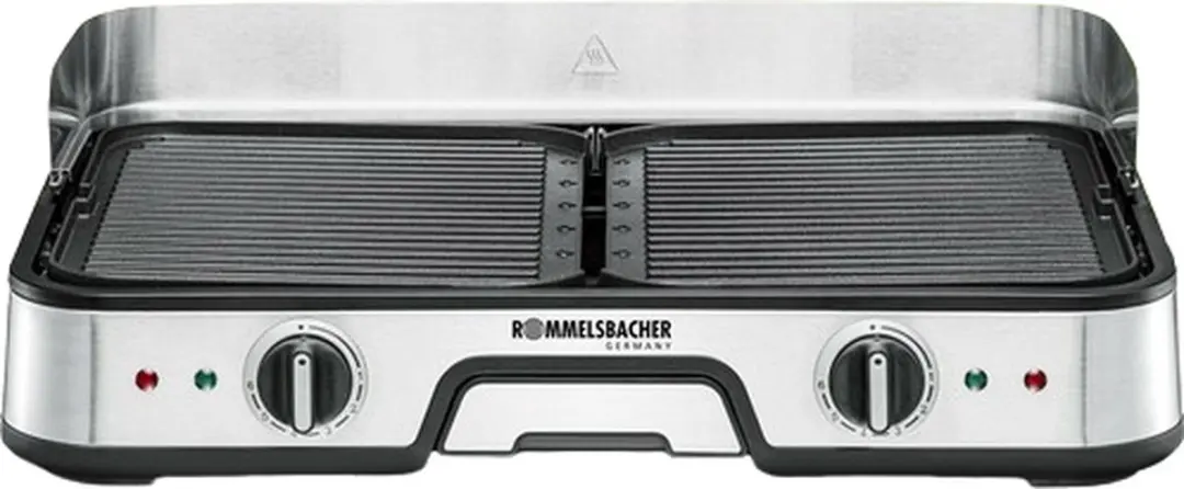 Rommelsbacher BBQ 2025 Tafelgrill 2000W - Zwart/Roestvrijstaal - afbeelding 6 van 6