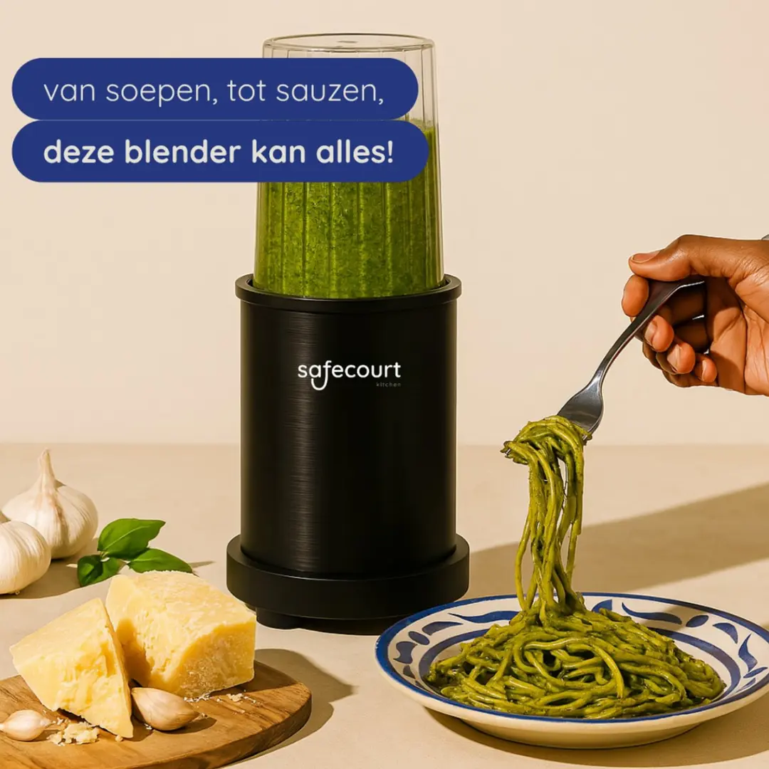 Safecourt Kitchen Power Blender 1000W - Zwart