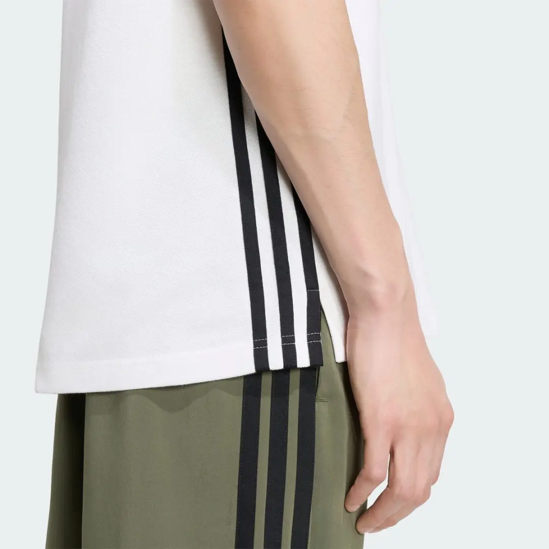adidas 3-Stripes Piqué Poloshirt Heren Wit - XXXL