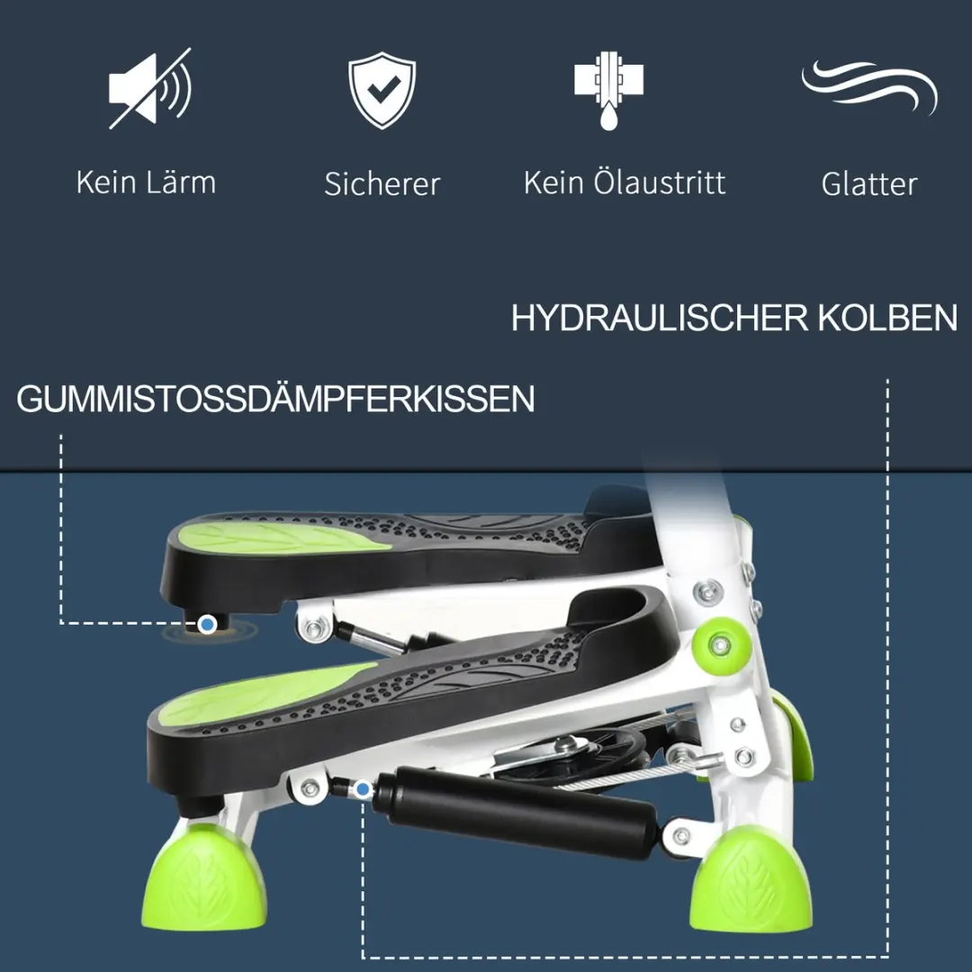 Homcom Stepper - 55x44x108cm - Zwart