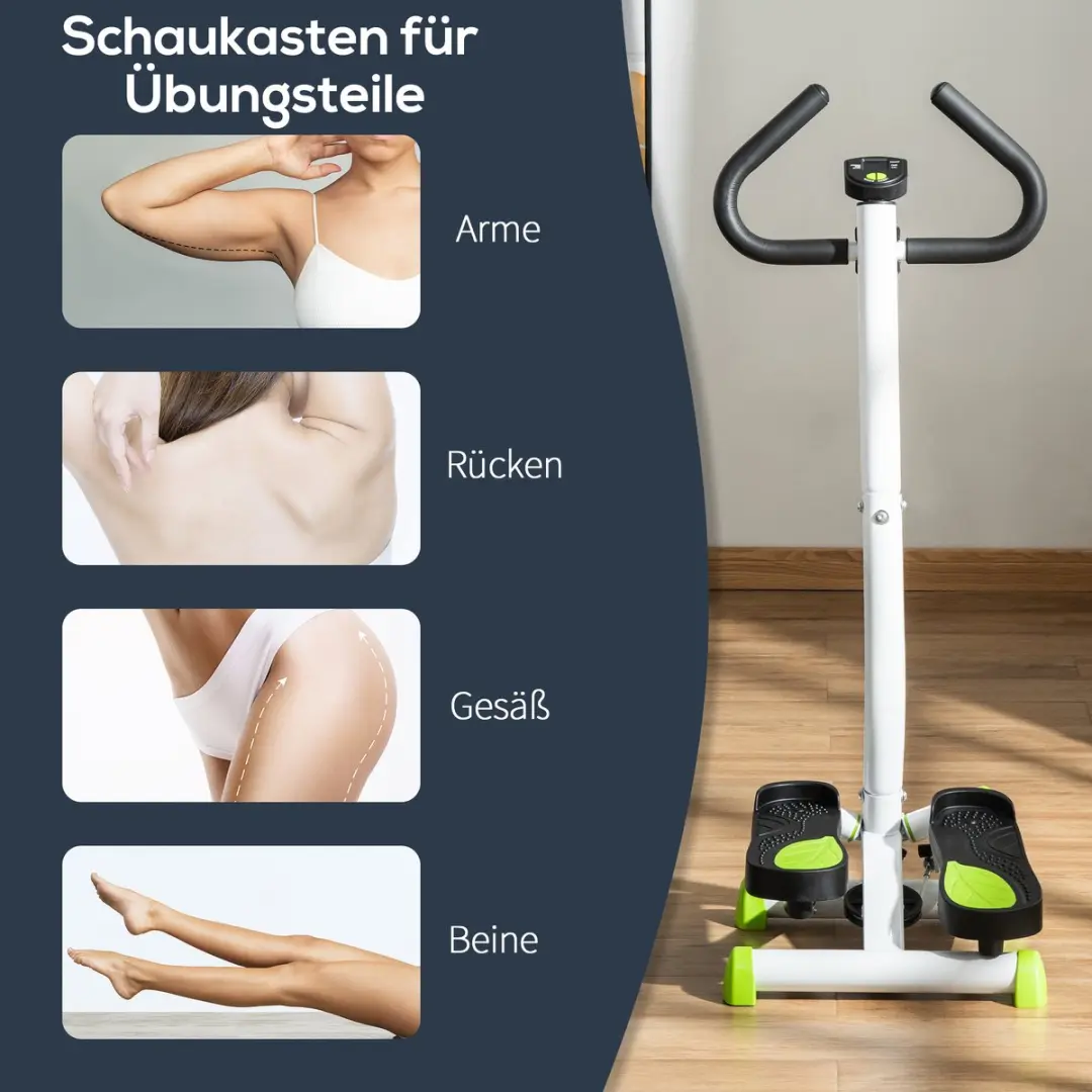 Homcom Stepper - 55x44x108cm - Zwart