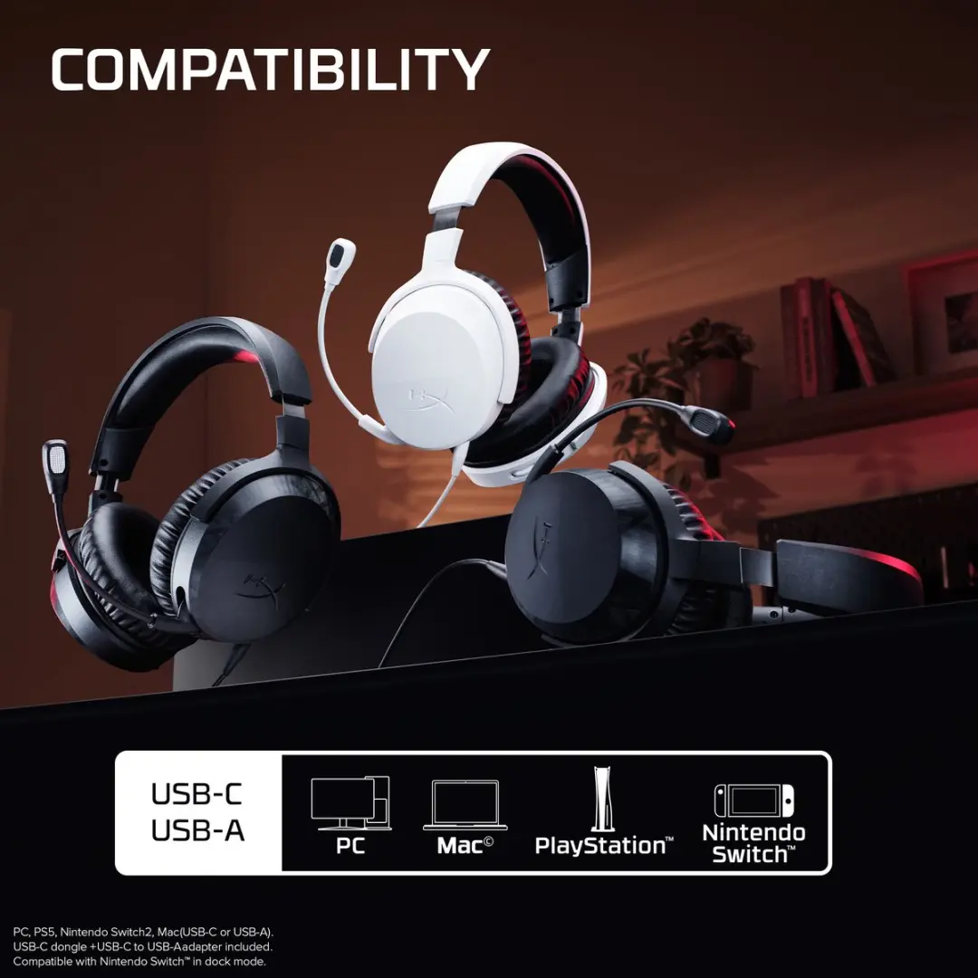 HyperX Cloud Stinger 3 BS1T5AA Gaming Headset - Zwart - afbeelding 6 van 6