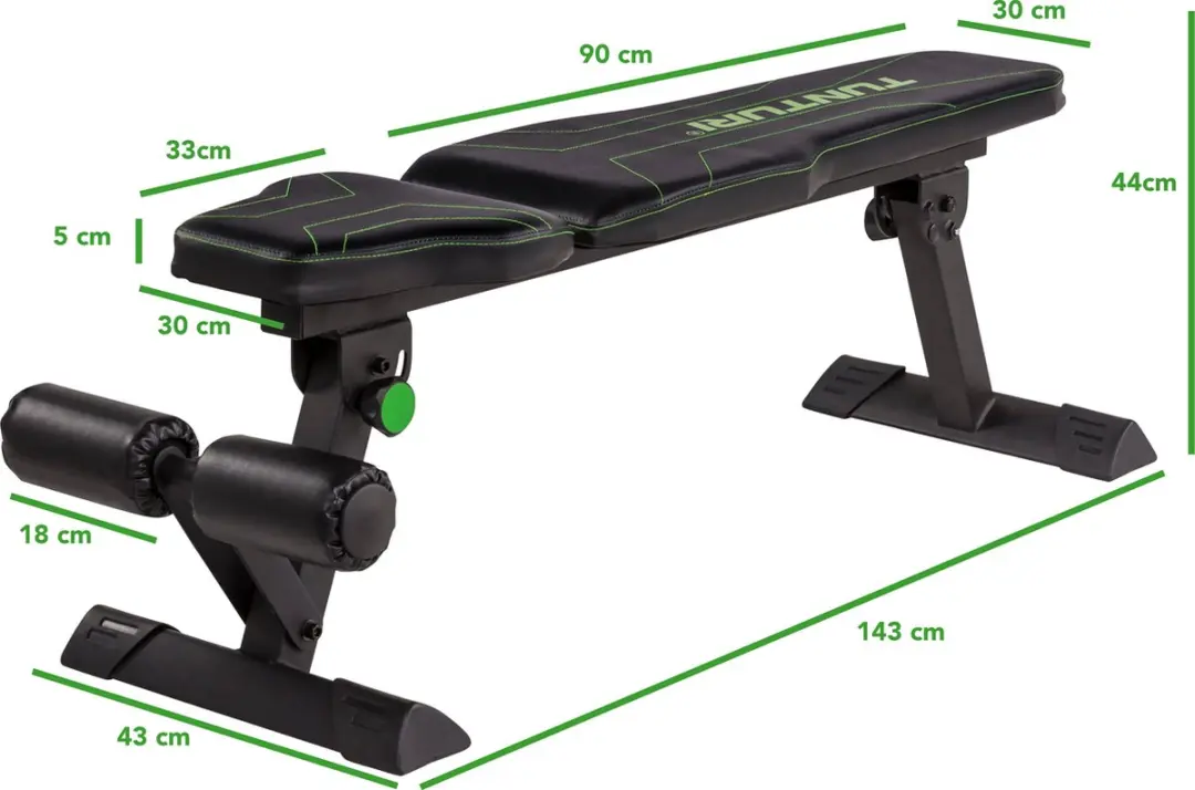 Tunturi FB80 Halterbank - Zwart