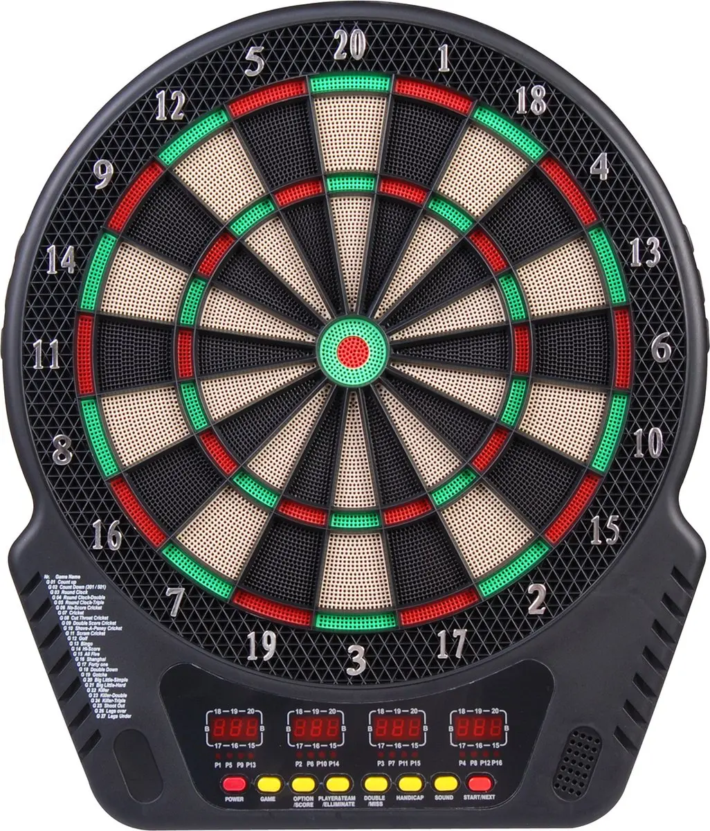 Homcom Elektronisch Dartbord 5550-4362 - 51,5cm - 27 Spellen