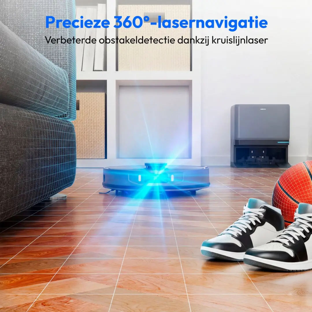 Medion MD12555 Robotstofzuiger X55 SW+ Pro - 10.000 Pa - Blauw