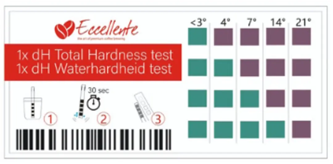 Eccellente E-0722 Waterhardheidsteststrips - 6 Stuks