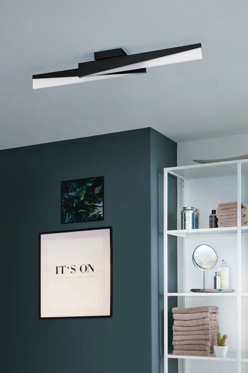 Eglo Isidro Plafondlamp LED 86cm - Zwart