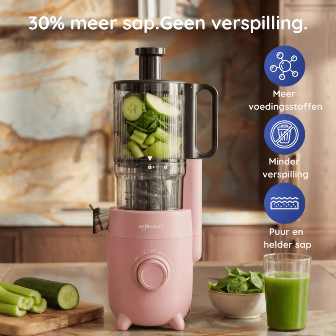 Safecourt Kitchen Slow Juicer SJ500 - Roze