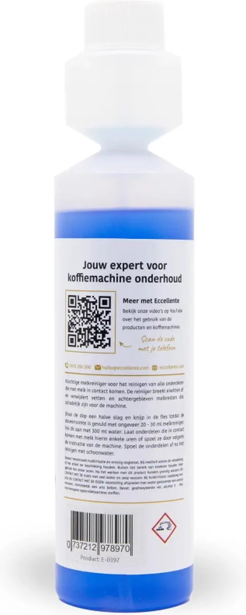 Eccellente Melksysteemreiniger 250ml - o.a. Philips LatteGo/LatteCrema