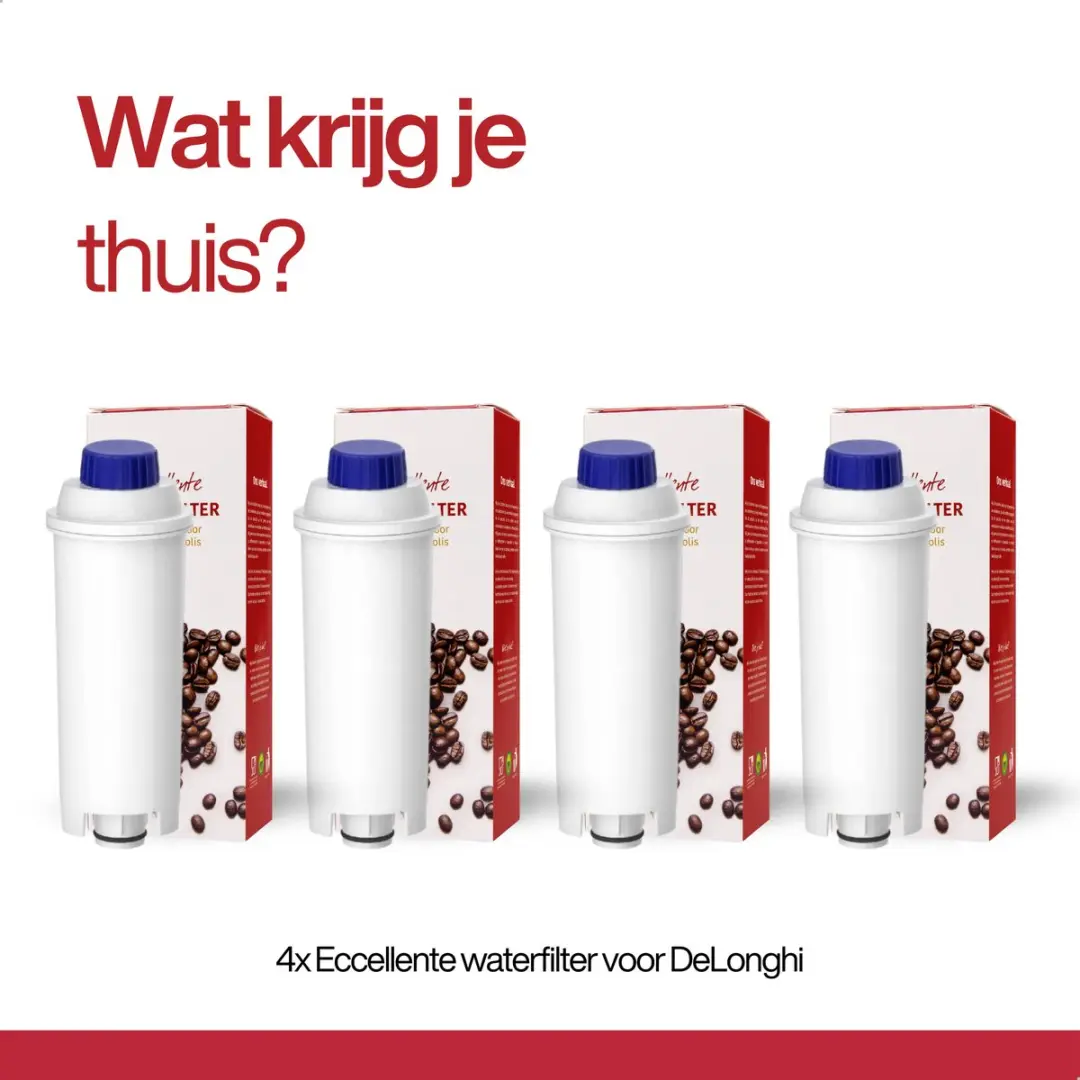Eccellente Waterfilter E-0273-4 - 4 Stuks - o.a. Delonghi Magnifica/Dinamica - afbeelding 6 van 6