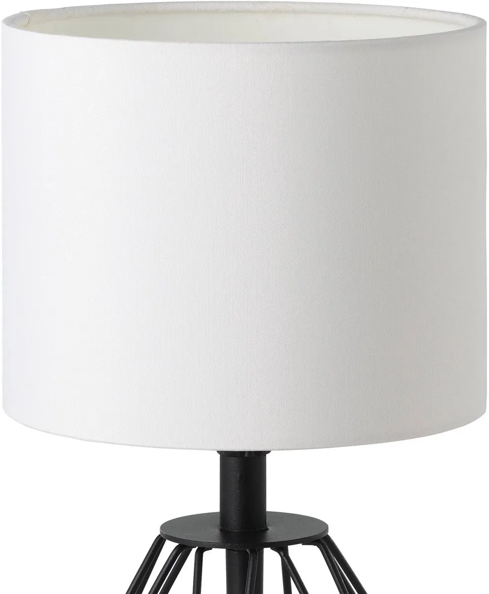 Eglo Carlton 2 Tafellamp - 30,5 cm - Zwart/Wit