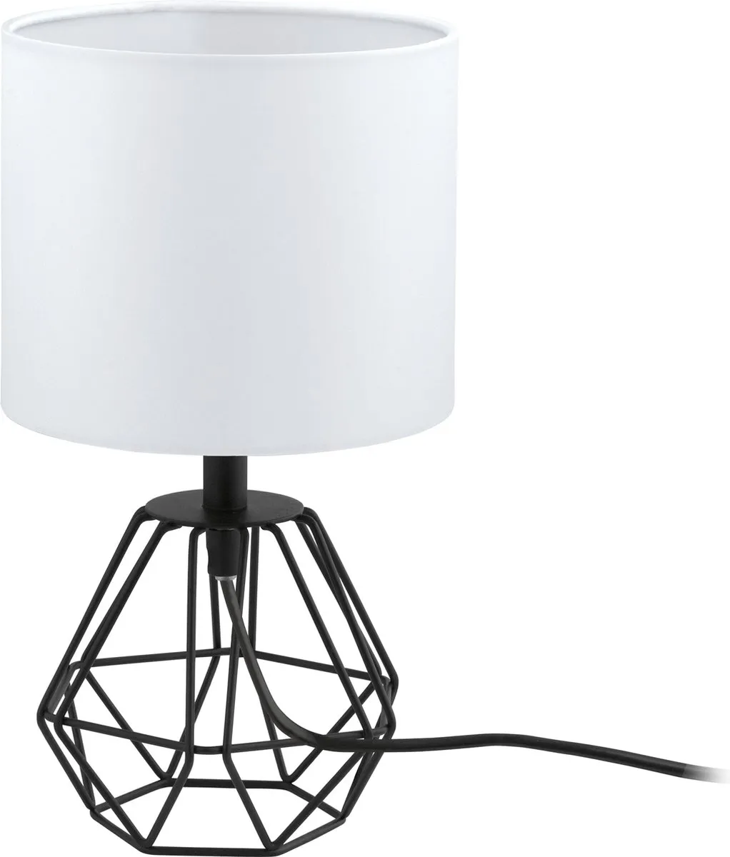 Eglo Carlton 2 Tafellamp - 30,5 cm - Zwart/Wit