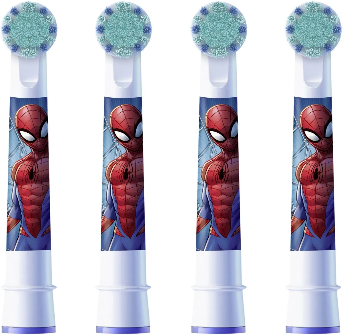 Oral-B Spiderman Opzetborstels 4 Stuks - Meerkleurig