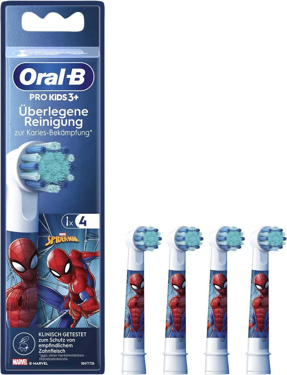 Oral-B Spiderman Opzetborstels 4 Stuks - Meerkleurig - afbeelding 6 van 6