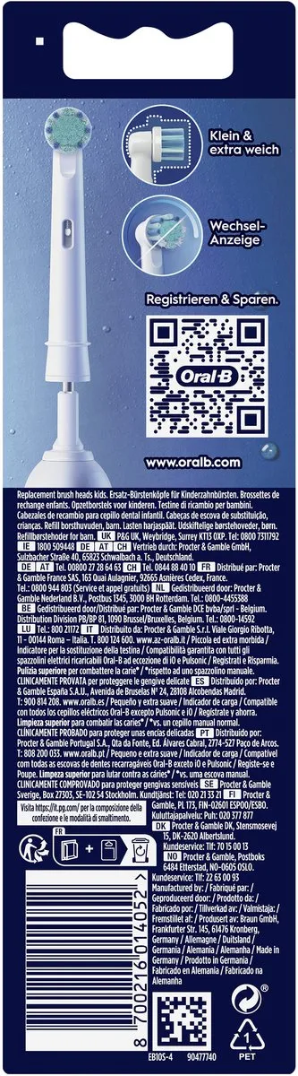 Oral-B Spiderman Opzetborstels 4 Stuks - Meerkleurig