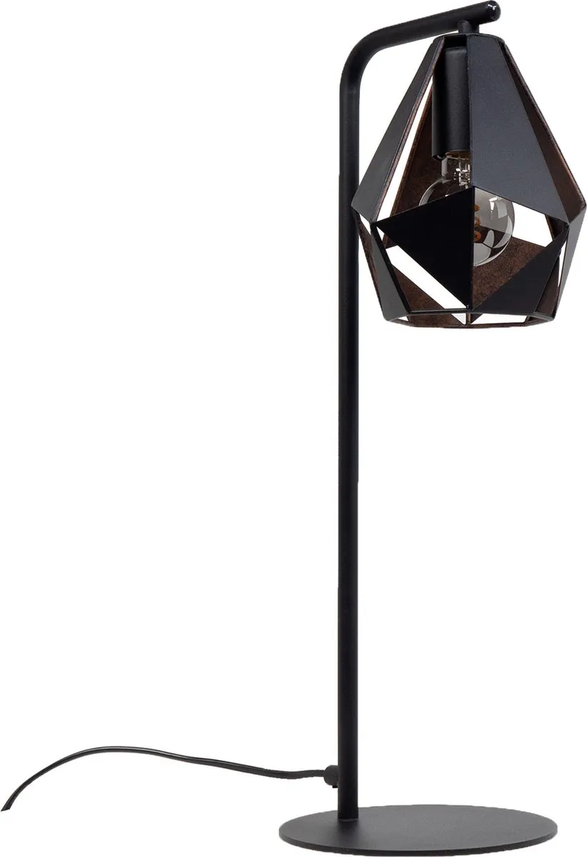Eglo Carlton 4 Tafellamp - 50,5 cm - Zwart/Koper