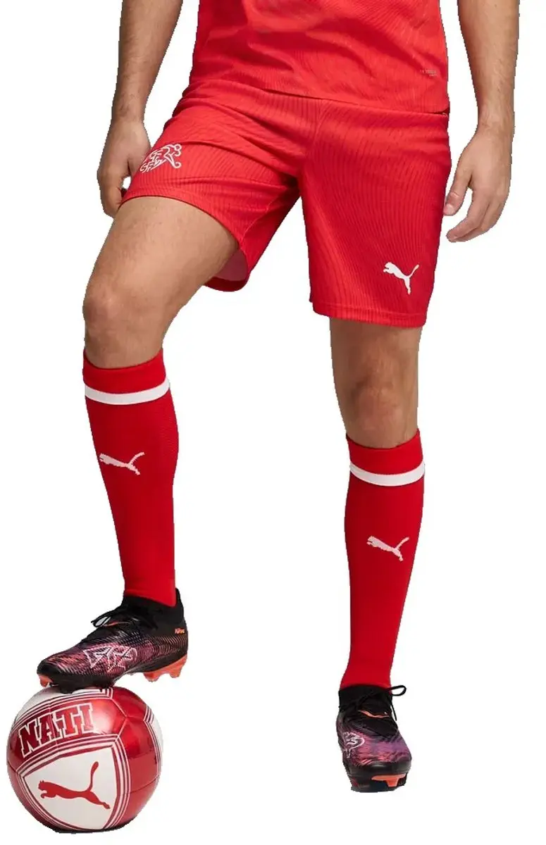 PUMA Suisse SFV 25/26 Replica Korte Broek - L - Rood