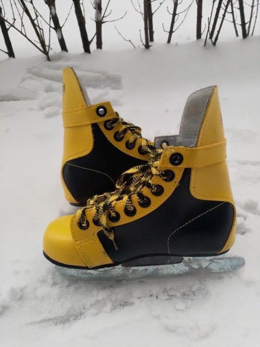 Simply For Kids Kinderschaatsen IJshockey Maat 31 - Zwart/Geel