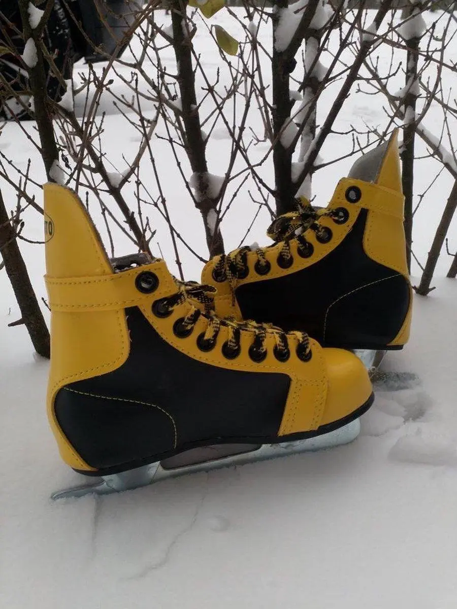 Simply For Kids Kinderschaatsen IJshockey Maat 31 - Zwart/Geel