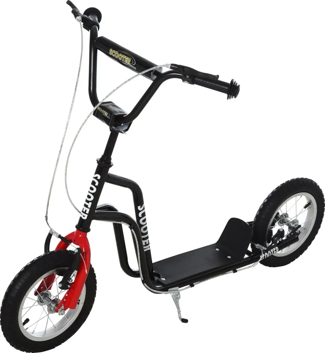 Homcom Kinderstep met Luchtbanden 12 Inch - Zwart
