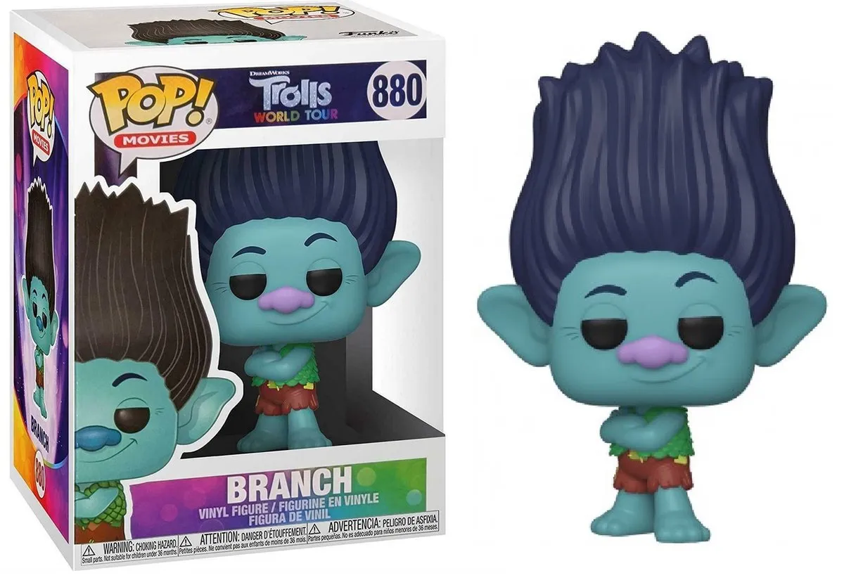 Funko Pop Trolls World Tour Branch Vinyl Figure