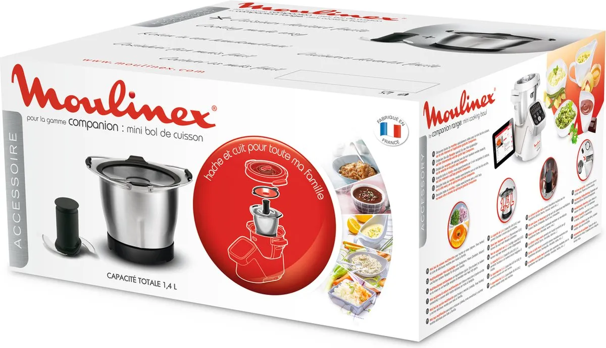 Moulinex Minikom Companion XF38AE10 Kom - 0,8L - Veelkleurig