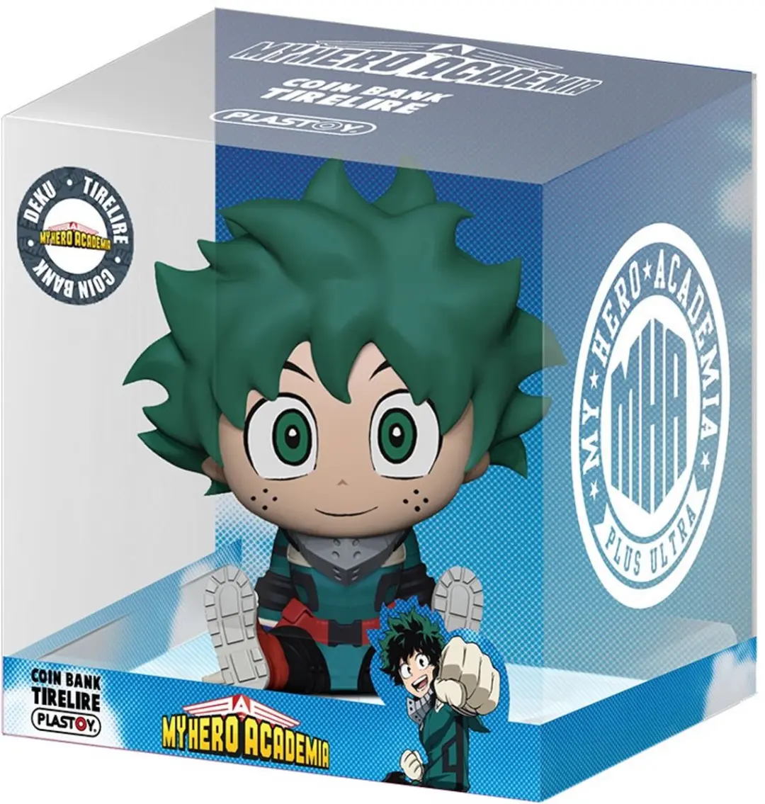 Plastoy My Hero Academia Izuku Midoriya Spaarpot - Rood/Turkoois