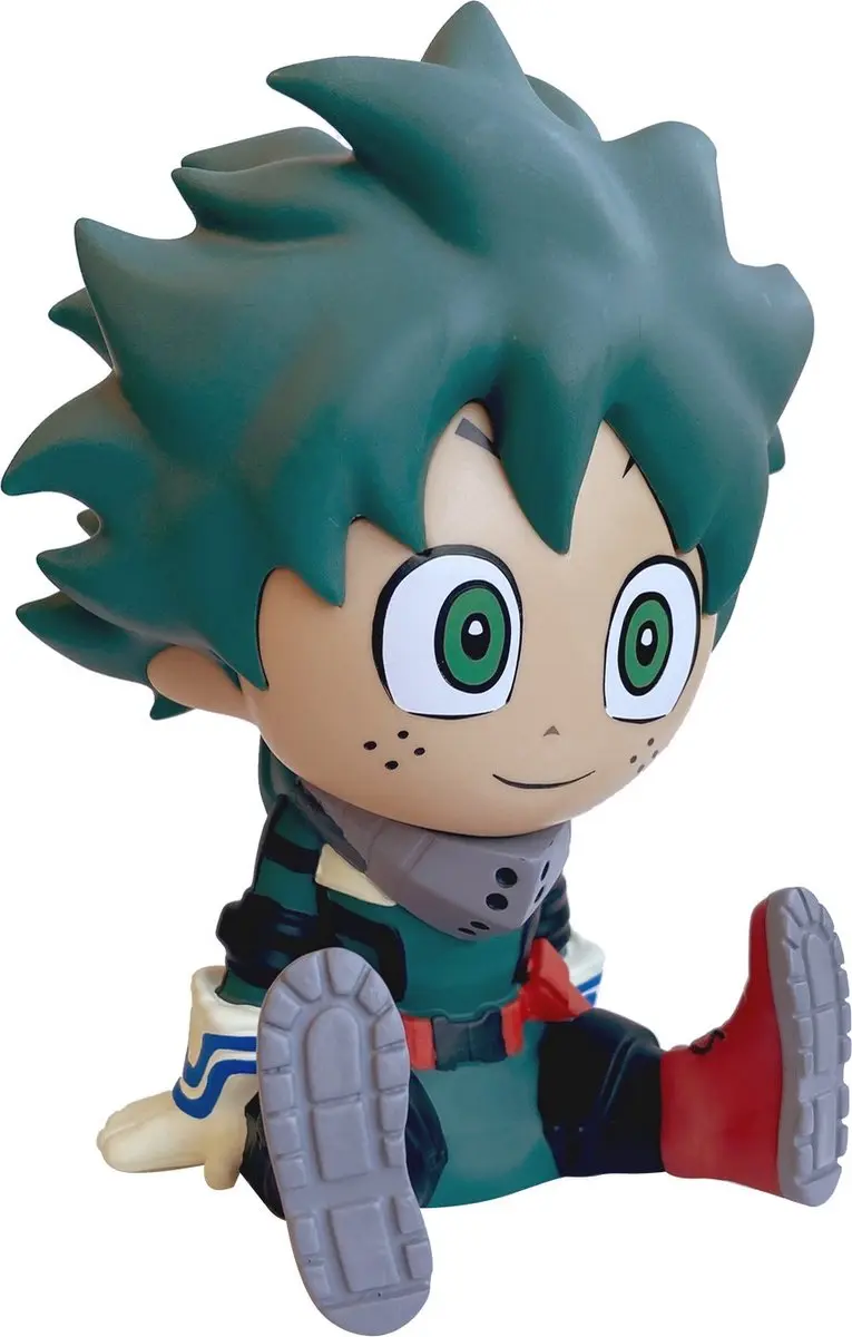 Plastoy My Hero Academia Izuku Midoriya Spaarpot - Rood/Turkoois