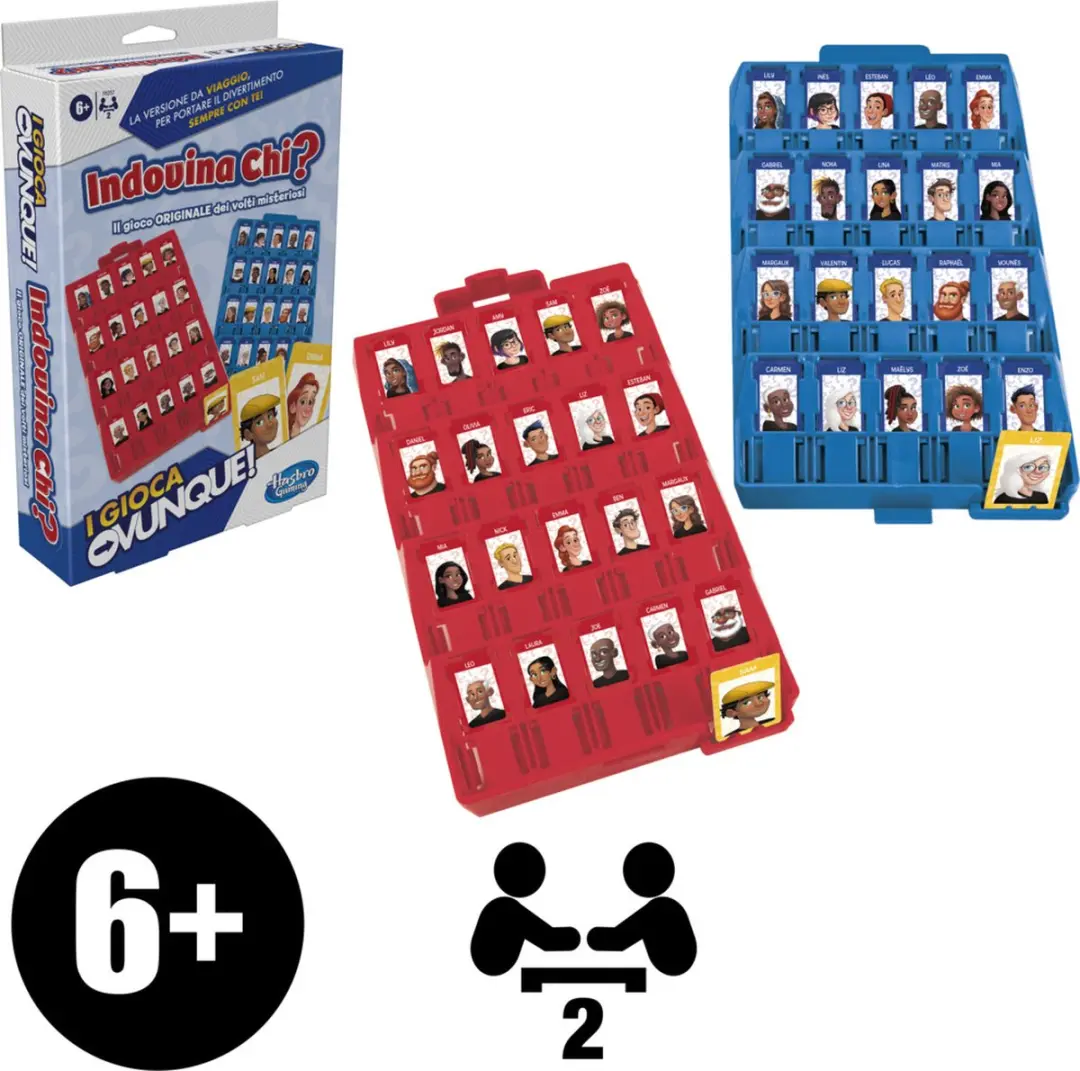 Hasbro Gaming Guess Who? Grab & Go - 2 Spelers