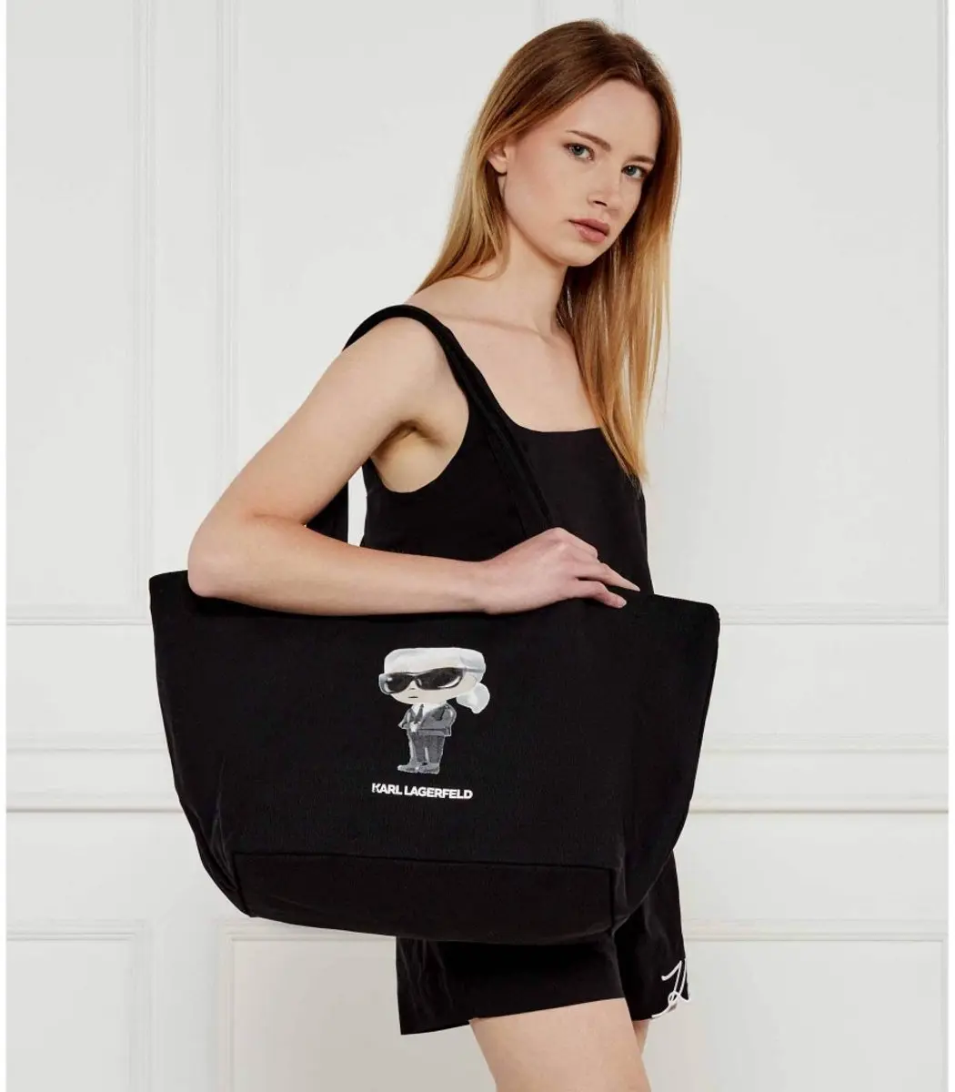 Karl Lagerfeld Ikon Aquarelle Shopper - Zwart