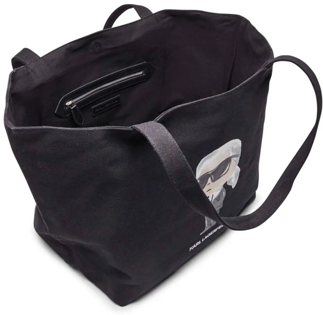 Karl Lagerfeld Ikon Aquarelle Shopper - Zwart