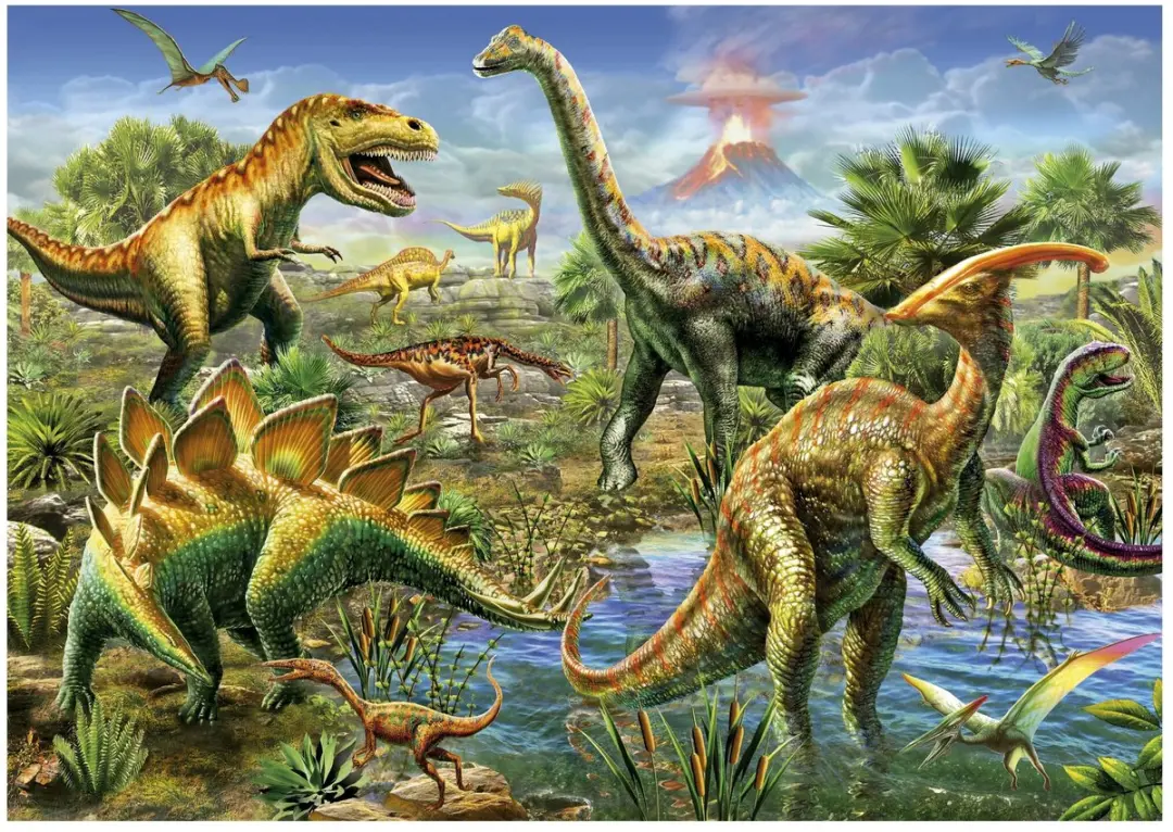 Educa Puzzel 500 Stuks Jurassic Hof - Multicolor