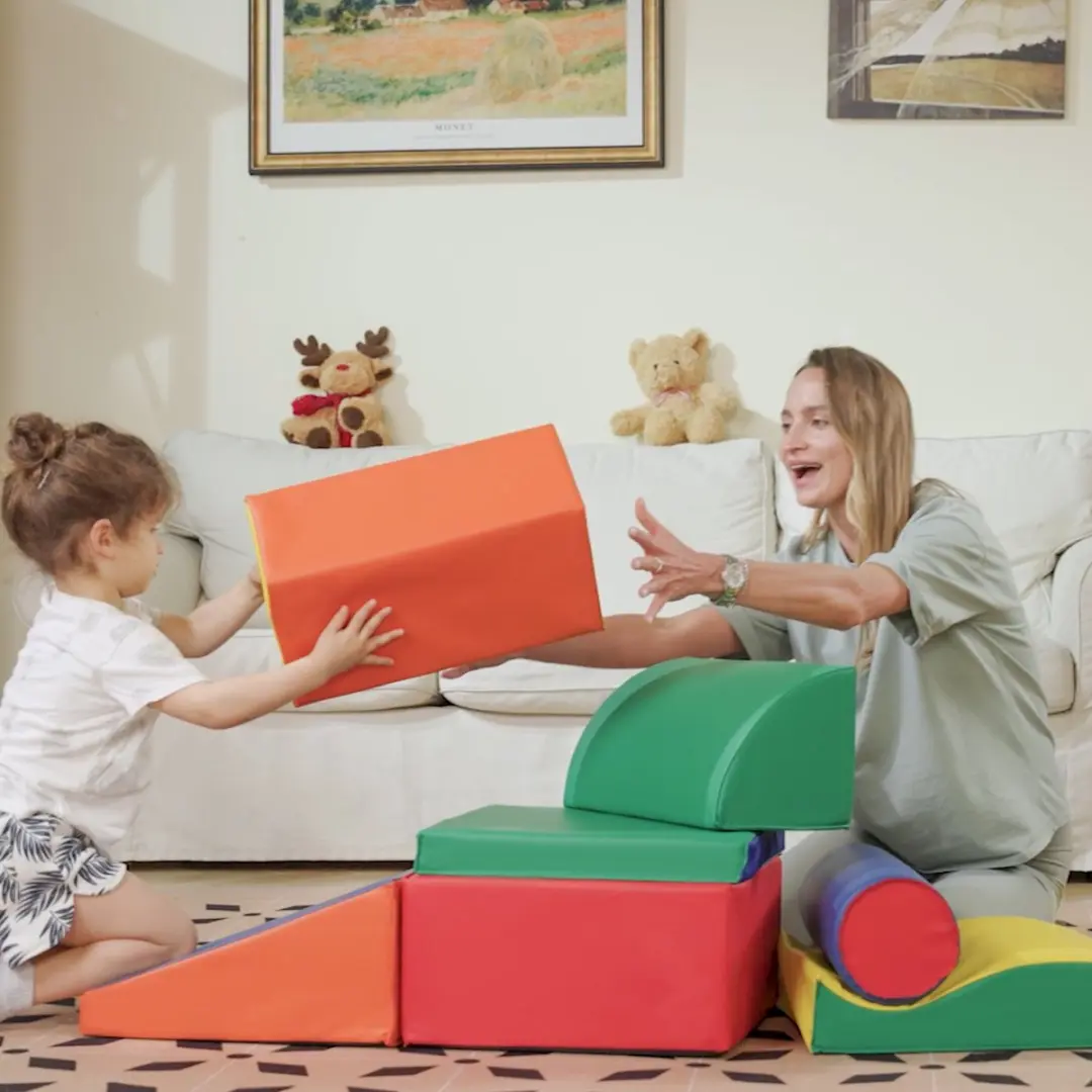 Homcom Kinder Softplay Set - 7-delig - 60x40x11cm - Kleurrijk - afbeelding 6 van 6