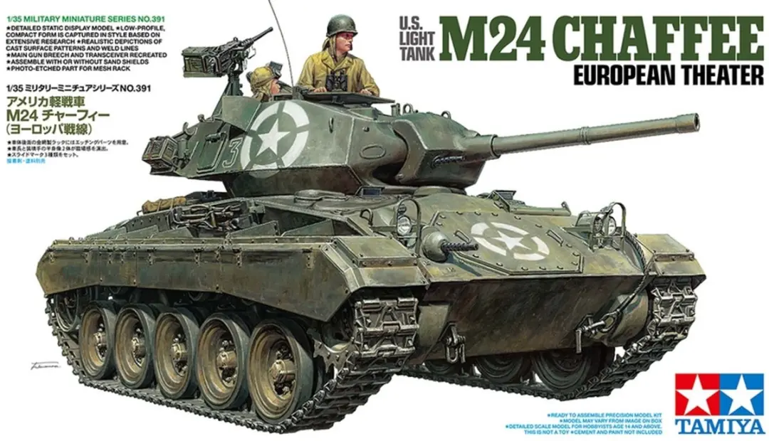 Tamiya M24 Chaffee 35391 Militaire Tank