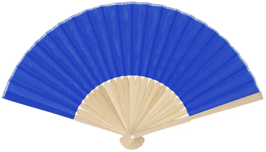 Bellatio Design Spaanse Handwaaier - 2 Stuks - Donkerblauw