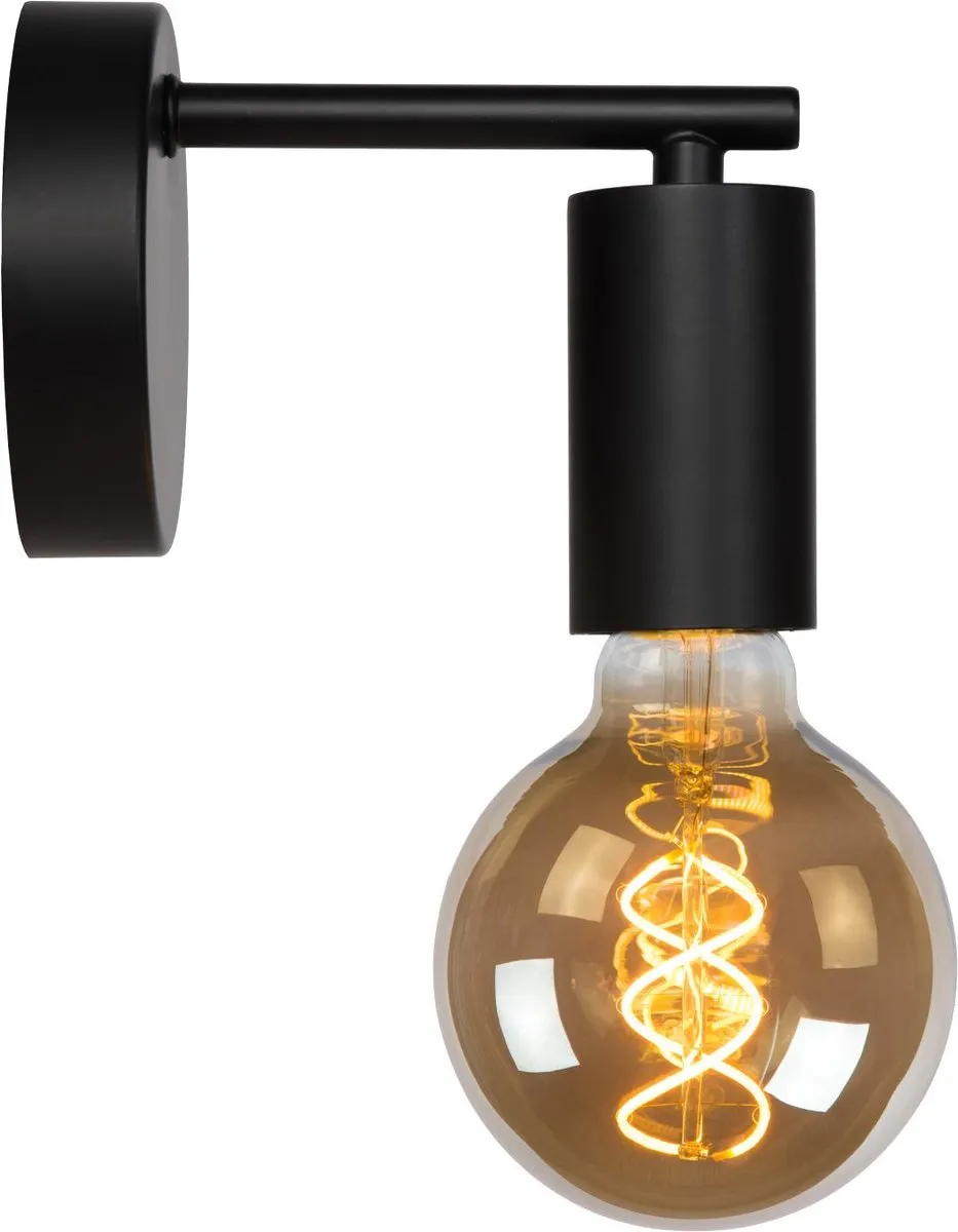Lucide Leanne Wandlamp E27 - Zwart