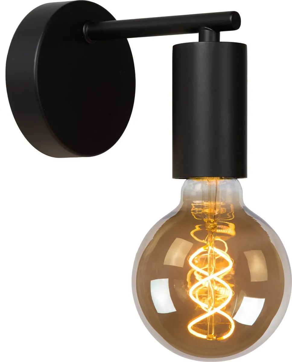 Lucide Leanne Wandlamp E27 - Zwart