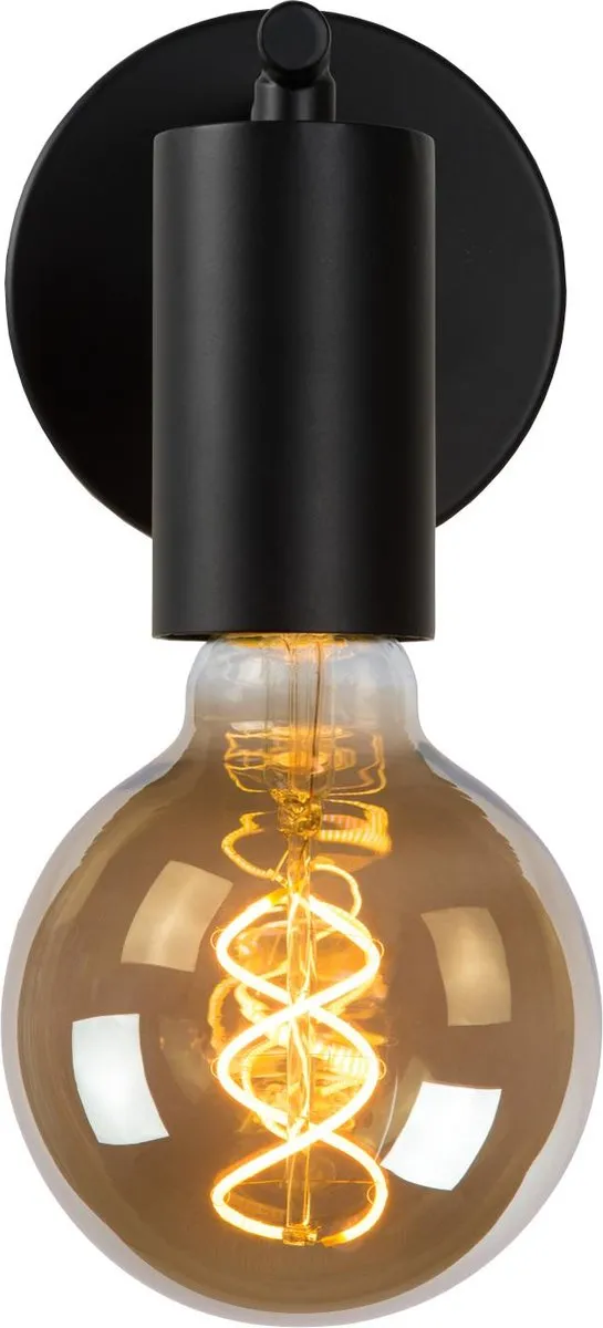 Lucide Leanne Wandlamp E27 - Zwart