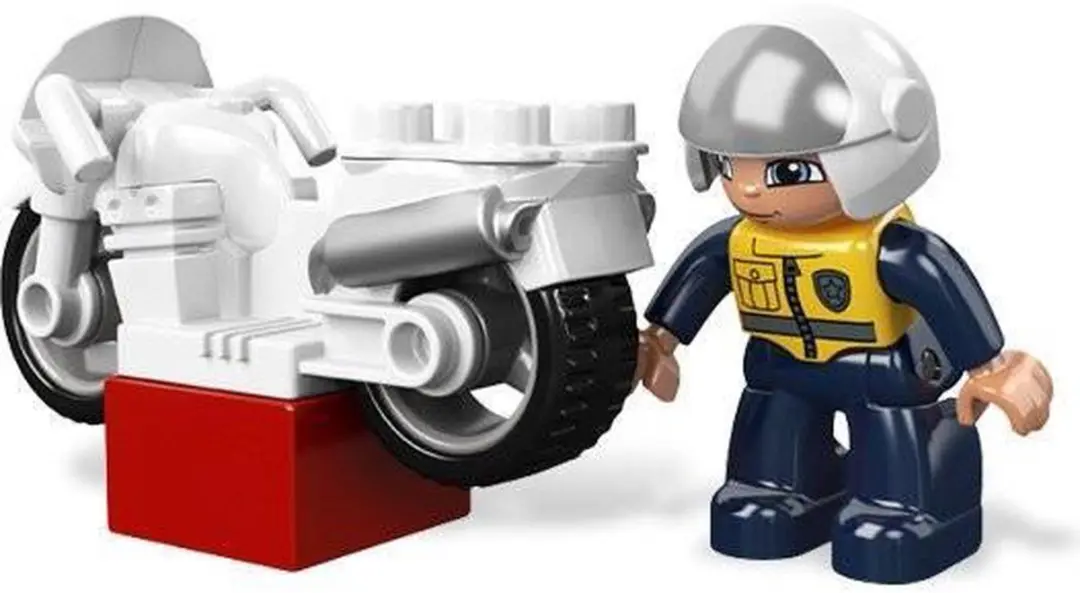 LEGO Politiemotor - 8 Stukken - 1 Minifiguur - Groen