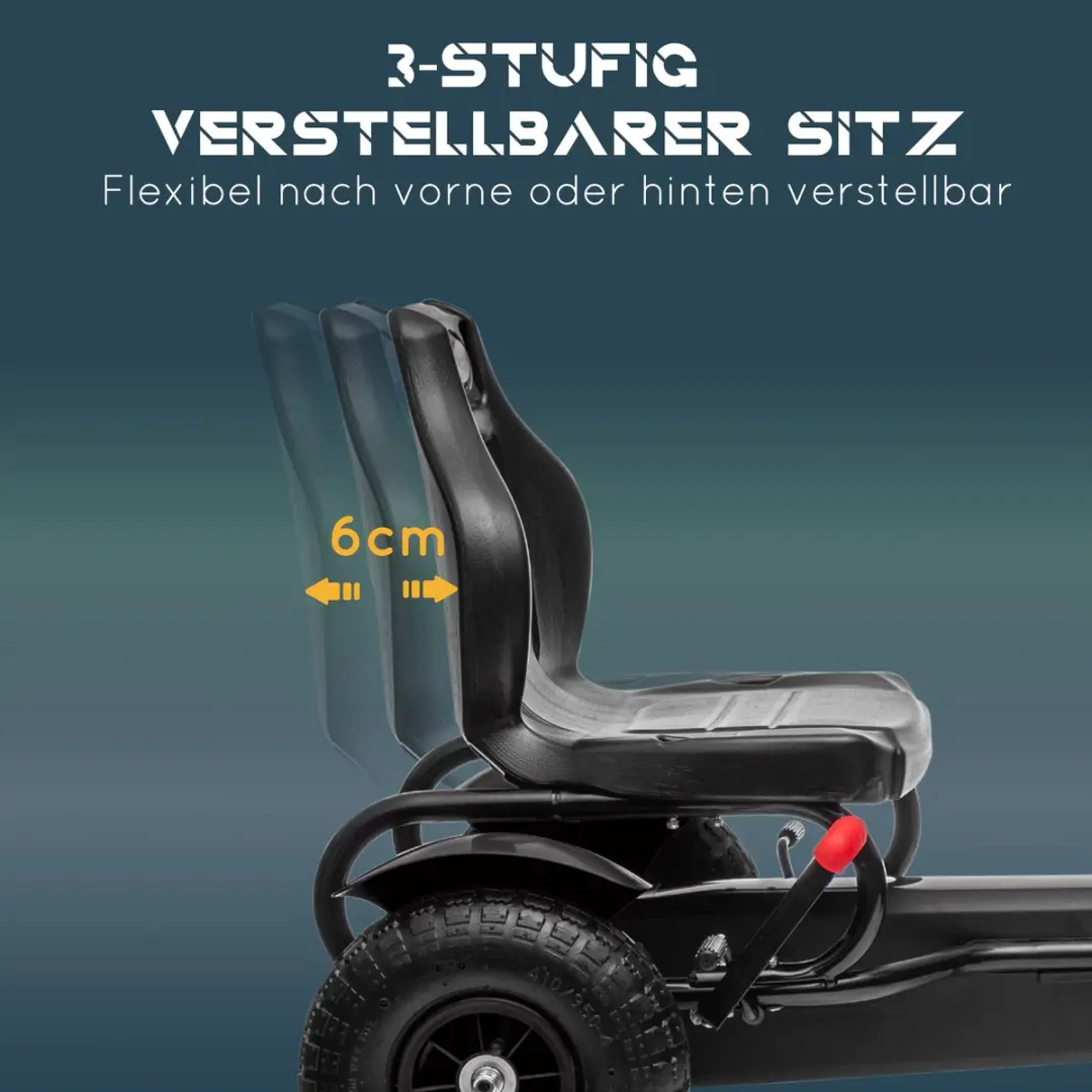 Homcom Trap Skelter Zwart - 121x58x61cm - afbeelding 6 van 6