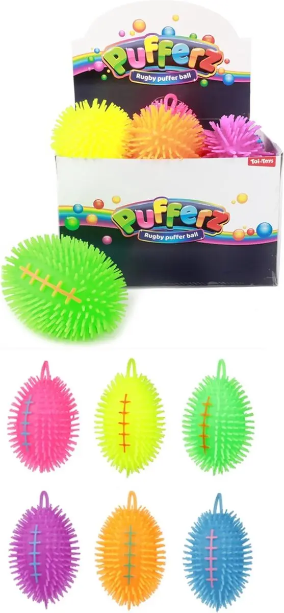 Toi-Toys Pufferz Pufferbal Rugby 14cm