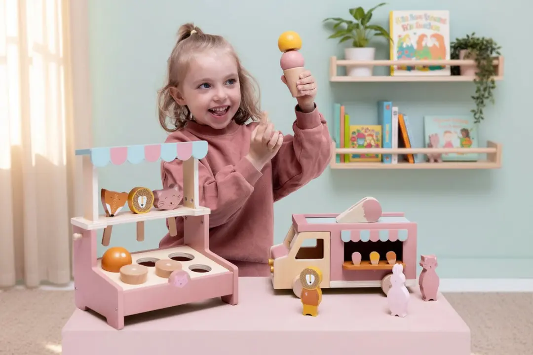 Trixie Houten IJscowagen