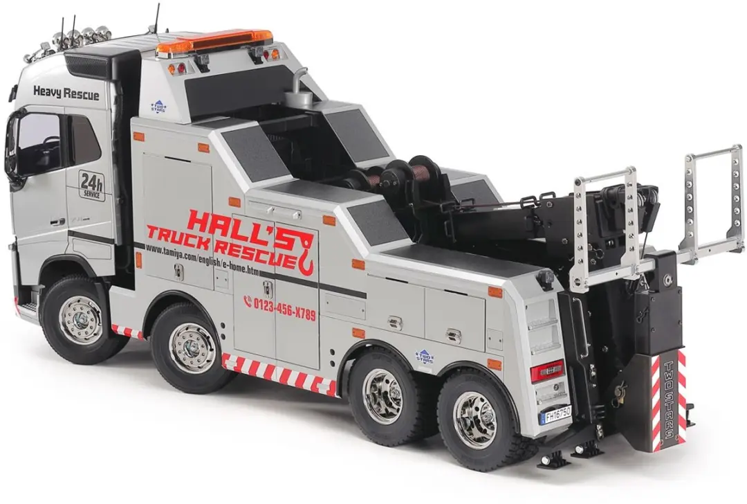 Tamiya Volvo FH16 Globetrotter 750 8x4 RC Vrachtwagen - 1:14 - Pre-painted - Multi