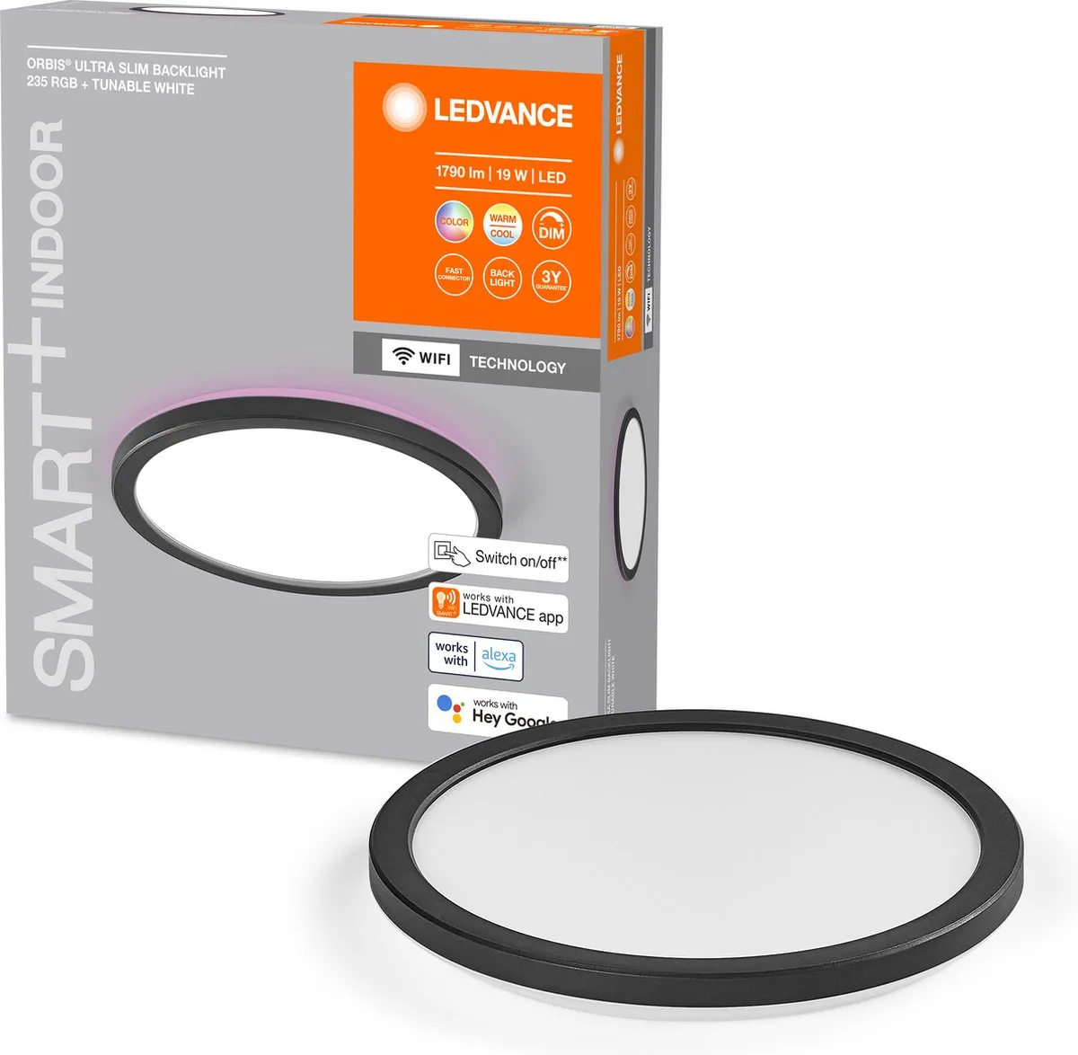 LEDVANCE SMART+ WiFi Paneellamp 19W RGB 235mm - Wit