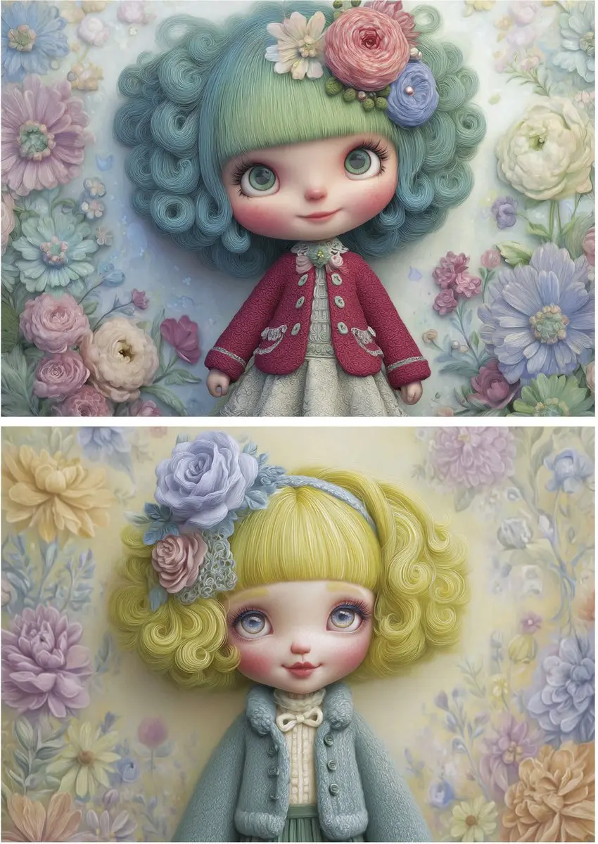 Educa Flower Girls Legpuzzel 20499 - 2x100 Stuks Meerkleurig