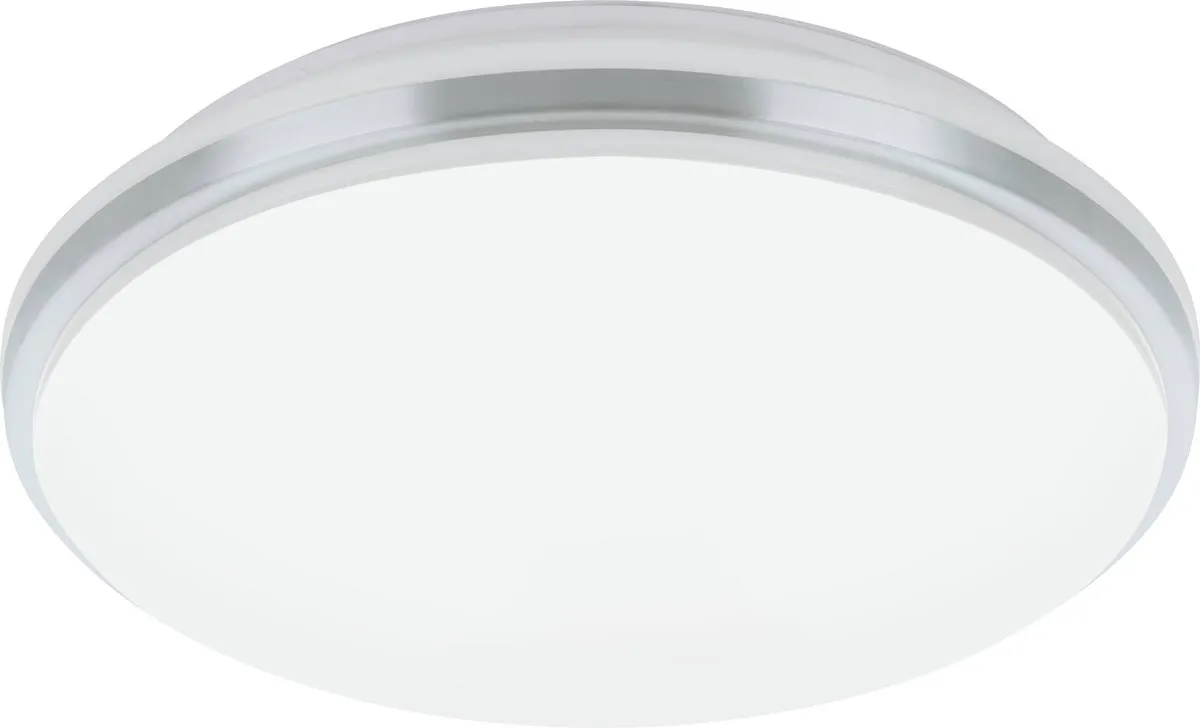 Eglo Pinetto Plafondlamp LED - 34cm - Wit/Chroom