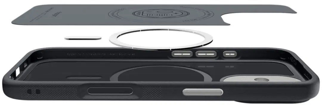 Spigen Nano Pop MagFit Hoesje iPhone 17 - MagSafe - Grijs/Zwart - afbeelding 6 van 6