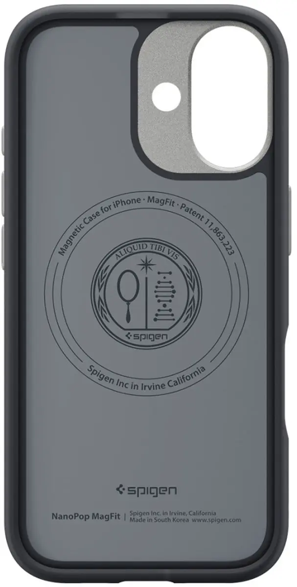 Spigen Nano Pop MagFit Hoesje iPhone 17 - MagSafe - Grijs/Zwart
