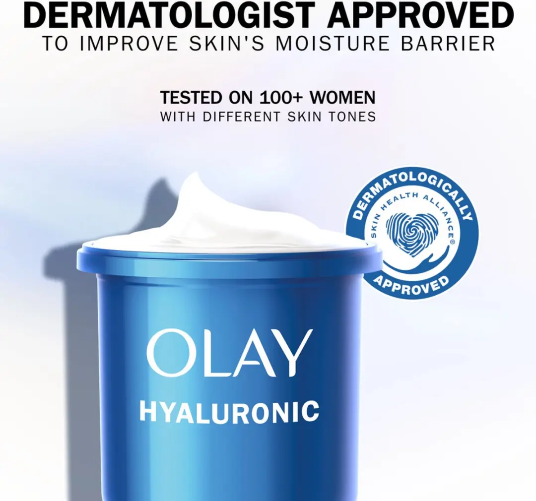 Olay Navulling Dagcrème Hyaluronic Parfumvrij - 200ml (4x50ml)