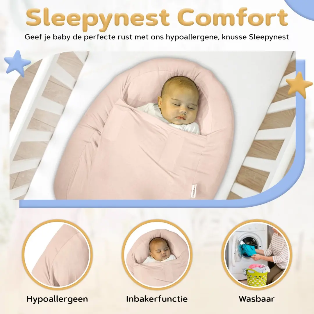 Mimmti Sleepynest Relaxhoes voor Voedingskussen - Beige